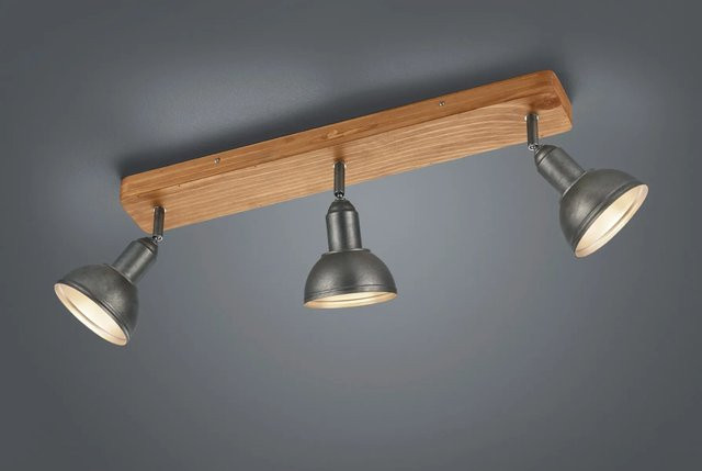Trio Spot Scheinwerfer-Flutlicht Delhi Nickel antik 3-flammig E14 - Bild 1