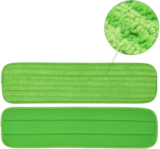 Bona Mop-Pads für wiederverwendbare Mopp-Nachfüll-Ersatzköpfe zur trockenen und nassen Bodenreinigung, Grün - Bild 1