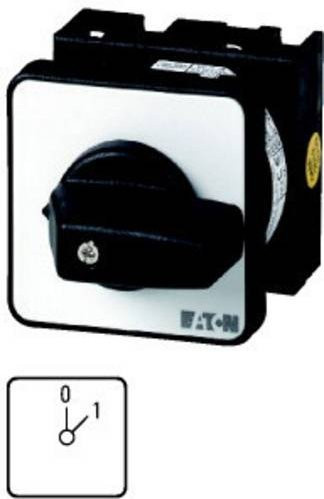 Eaton Steuerschalter T0-1-15402/E 2-polig Schwarz IP65 Einbau - Bild 1