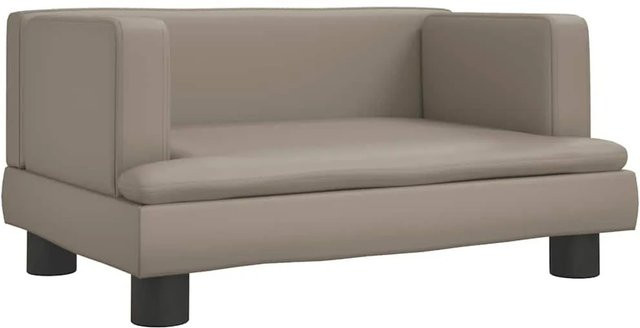 vidaXL Hundebett Sofa aus Kunstleder in Cappuccino-Braun, B/T/H: 60 x 40 x 30 cm - Bild 1