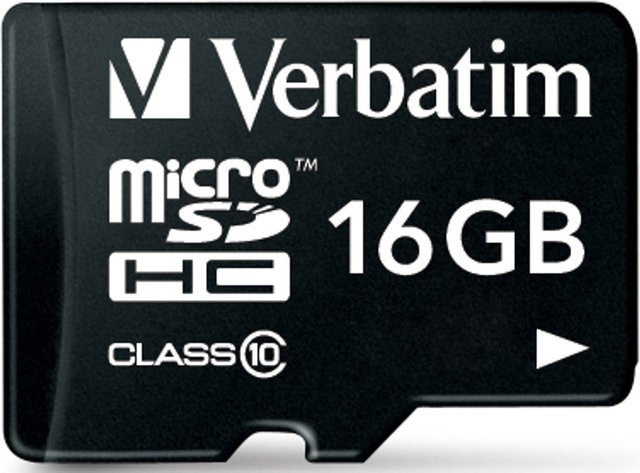 Verbatim microSDHC Speicherkarte 16GB Class 10 in Schwarz mit SD-Adapter - Bild 4