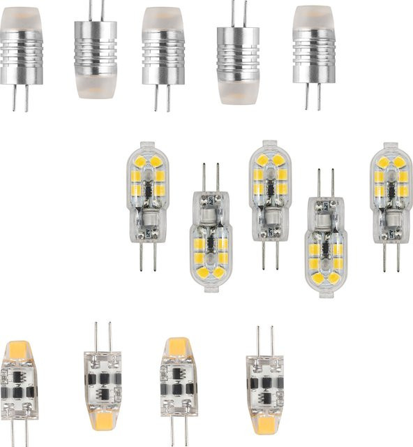 20er Set Gatetop G4 LED COB Lampen AC/DC 12V für Kronleuchter in Weiß - Bild 1