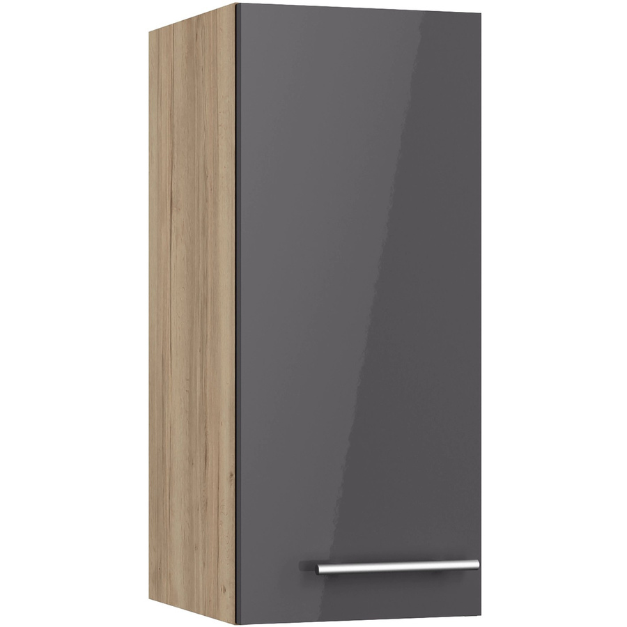 Optifit Küchen-Oberschrank Jonte in Anthrazit und Wildeiche, B/T/H: 30,0 x 70,4 x 34,9 cm - Bild 2