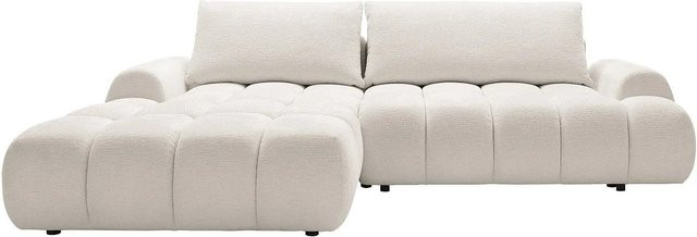 Vente-unique Schlafsofa Farneta in Beige mit L-Form und Schlaffunktion, Breite: 280 cm - Bild 1