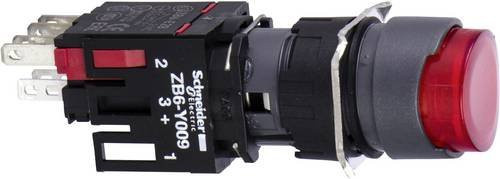 Schneider Electric XB6AE4B2B Leuchtdrucktaster Rot, IP65, B/T/H: 1,8 x 1,8 x 5,7 cm - Bild 1