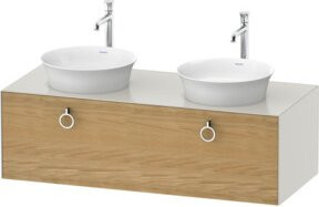 Duravit Waschtischunterschrank White Tulip in Weiß, Wandmontage, B: 130 cm, T: 55 cm, H: 40,8 cm - Bild 1