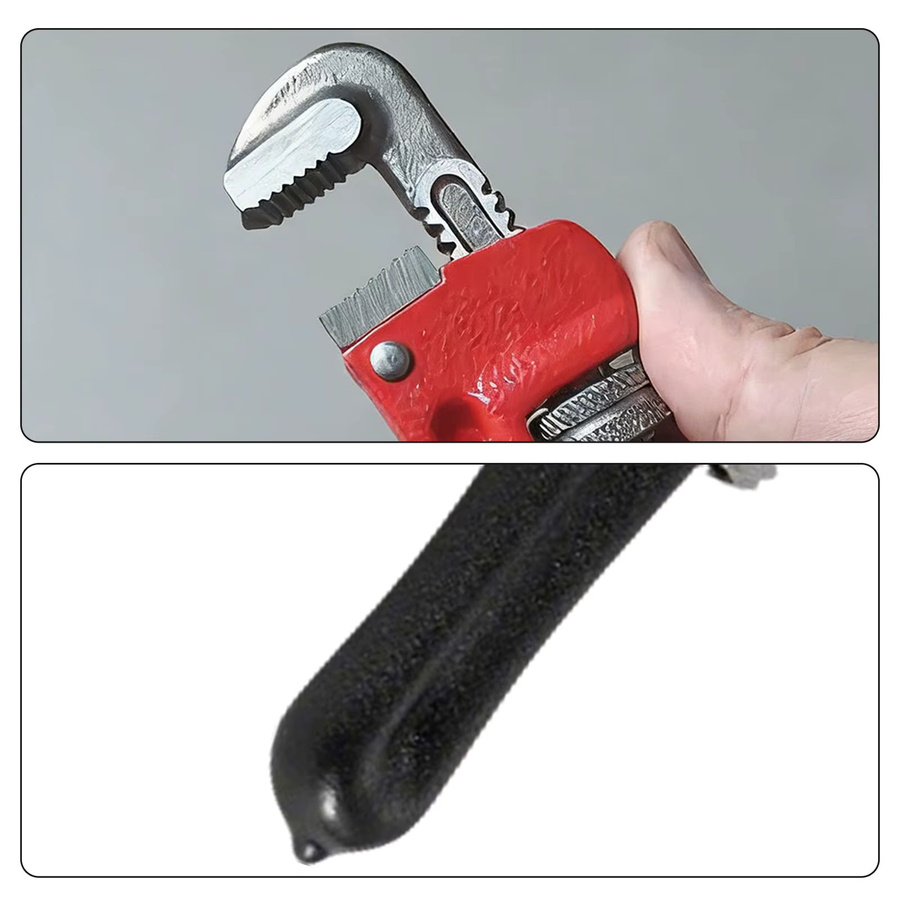 PINTUDY Hochleistungs-Rohrzange 6 Zoll aus Chrom-Vanadium mit schwimmendem Haken und I-Beam-Griff in Rot - Bild 4
