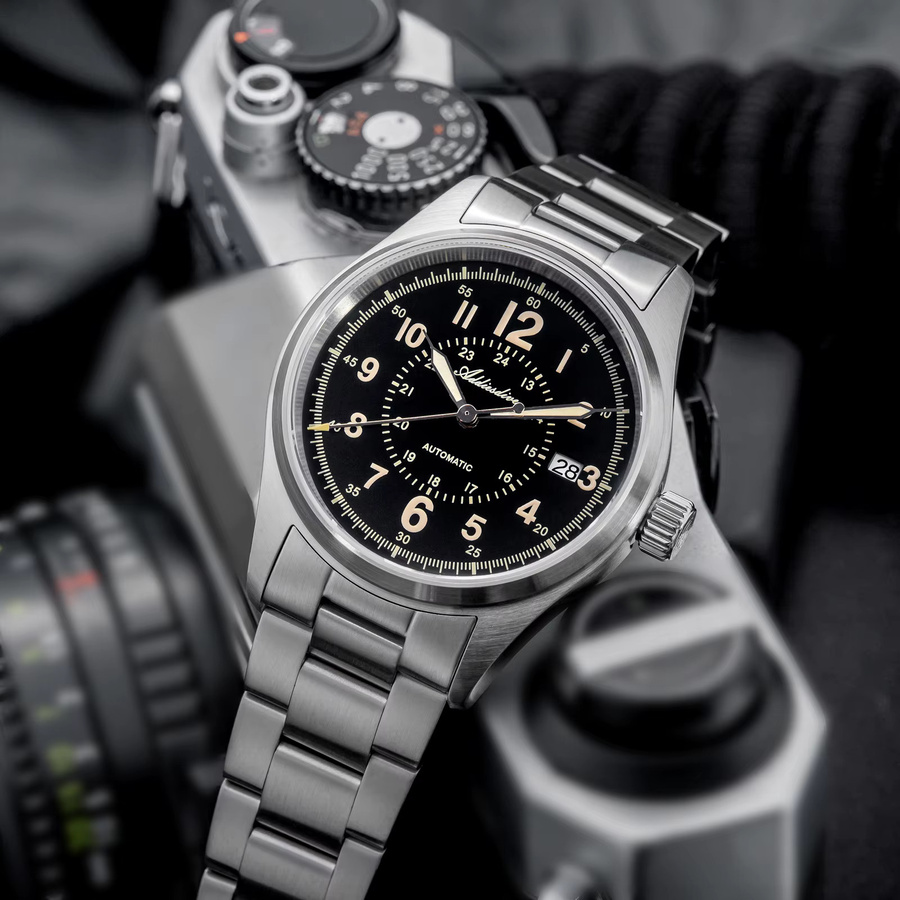 ADDIESDIVE Herrenuhr, Automatik, Edelstahl, Saphirglas, 20 ATM, Schwarz - Bild 3