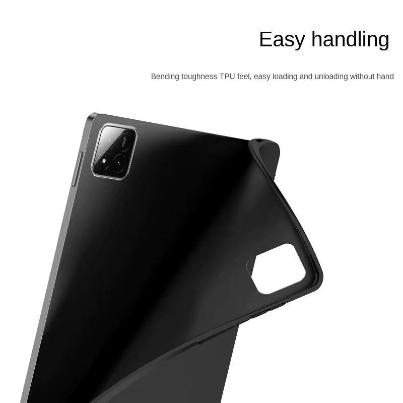 Xiaomi Silikon Schutzhülle mit Airbag-Funktion für Mi Pad 8 Pro und Mi Pad 7 Pro 11,2 Zoll, Schwarz - Bild 1