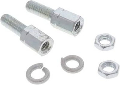 Molex D-SUB Steckerschrauben aus verzinktem Stahl in Silber - Bild 1