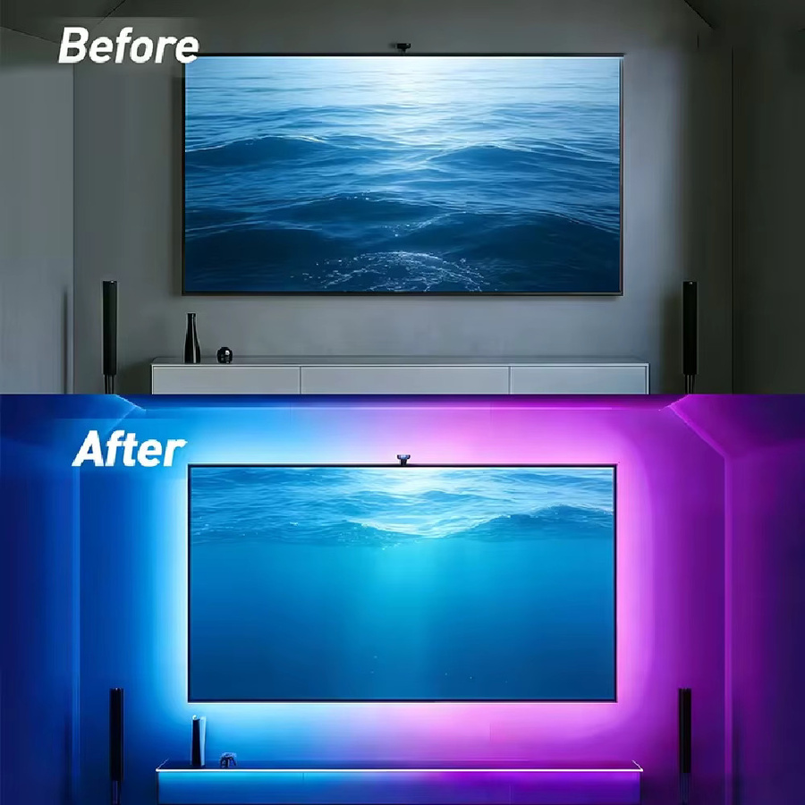 WELPUR RGB LED Lichtstreifen Multicolour mit Fernbedienung, batteriebetrieben für Wohnzimmer und Schlafzimmer - Bild 3