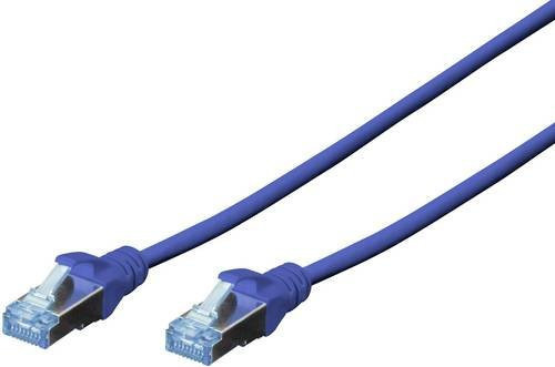 Digitus RJ45 Patchkabel CAT 5e SF/UTP Ethernet LAN Kabel Blau, Länge: 1,00 m - Bild 1