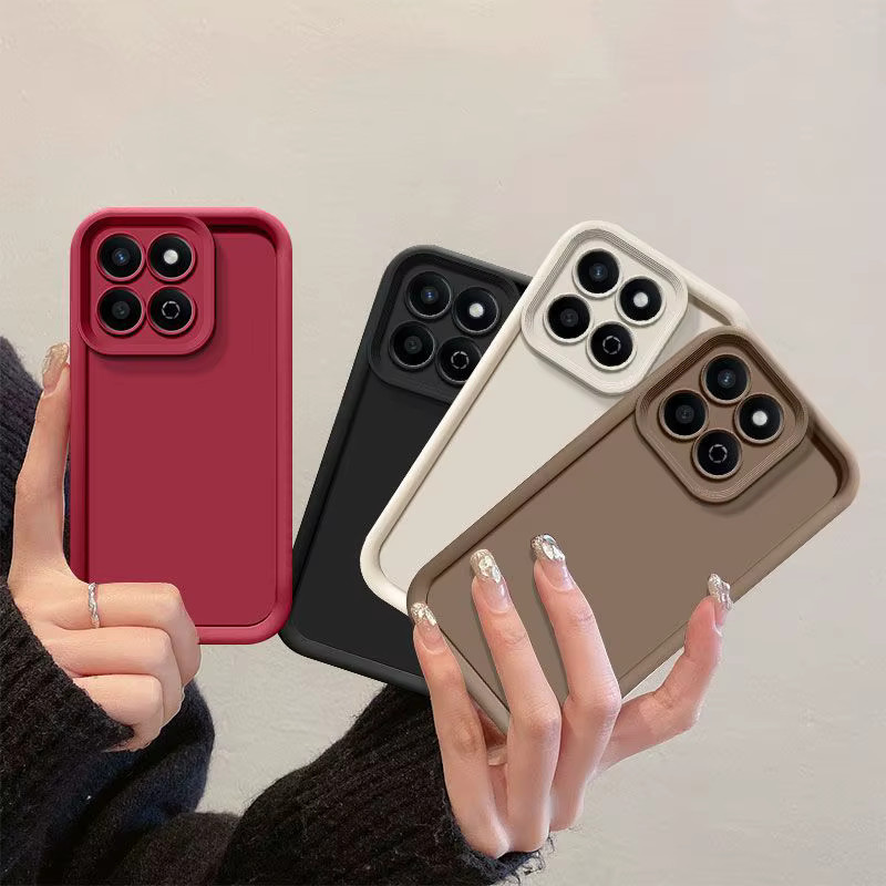 Stoßfeste matte Schutzhülle für Honor X6C, X6B, X8C, X8B, X8A, X7C, X5B und X5B Plus in Rot - Bild 2