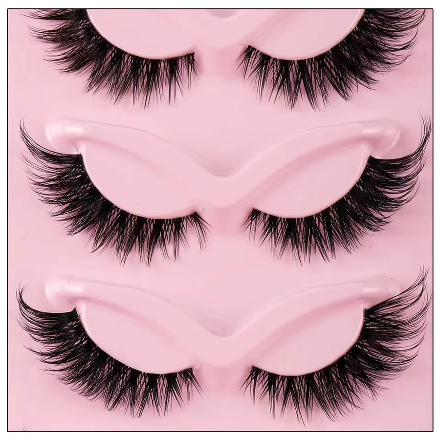 CNKESS Künstliche Wimpern Katzenaugen-Look, 5 Paar, Unisex - Bild 4