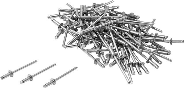 LUX-TOOLS Edelstahl Blindniete in Silber, 100 Stück - Bild 1