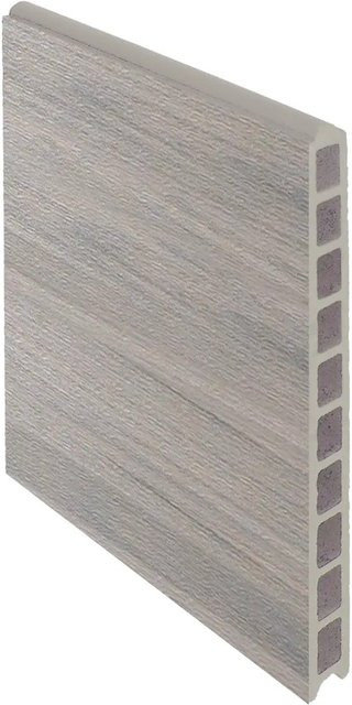 GartenLand WPC Zaun Set XL Ameland Co-extrudiert Amethystgrau Höhe: 20 cm - Bild 1