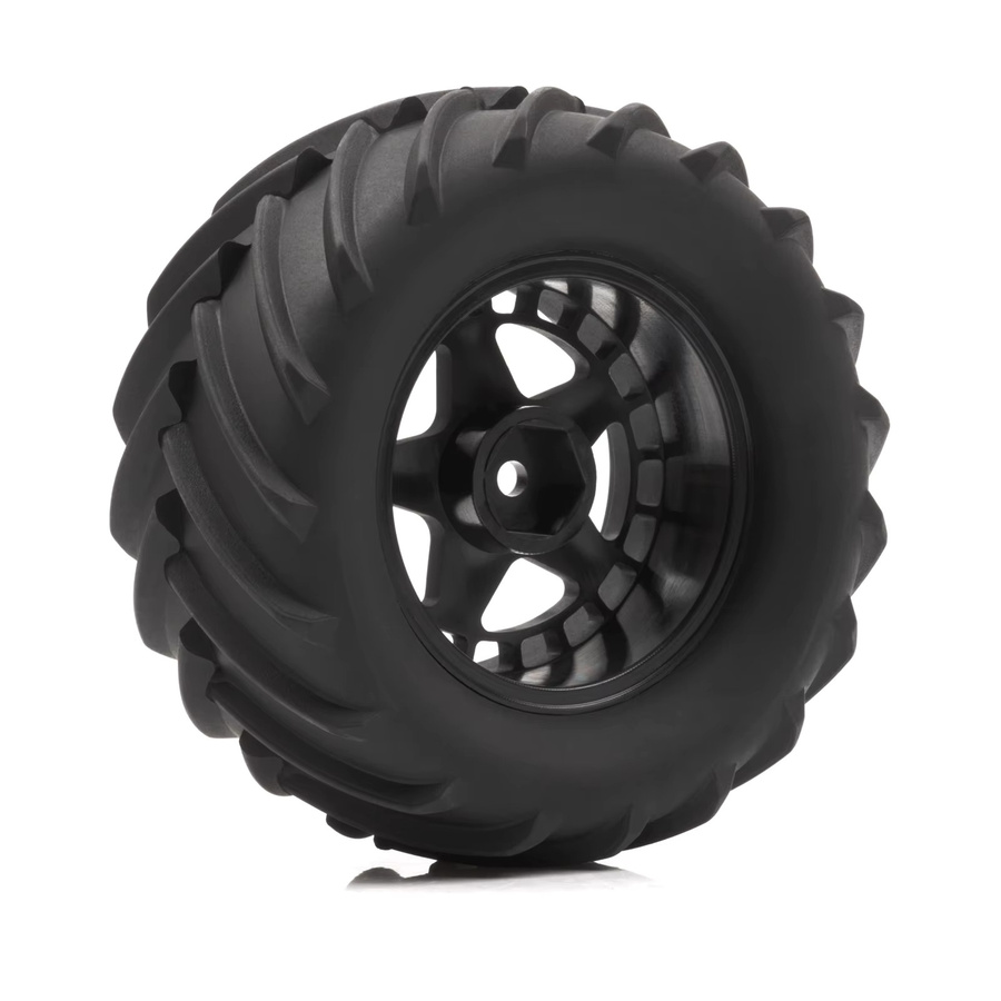 RCXAZ Crawler Truck Gummireifen, 4-teiliges Set, 86mm, 12mm Sechskant - Bild 2