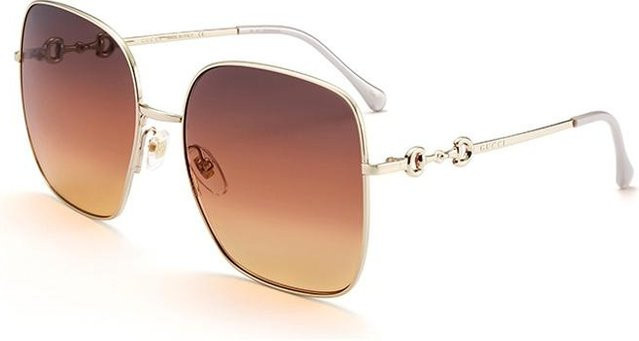 Gucci GG0879S Sonnenbrille, Quadratisch, Vollrand, Metall, Braun, Unisex - Bild 1