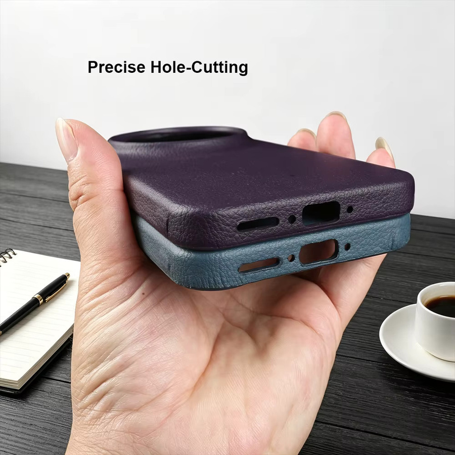 Premium Leder Handyhülle für Vivo X300 Pro, X300FE, S30, X200 Pro Mini, FE, X100 Ultra, X200S, X300S, X100 S Pro in Rot - Bild 2