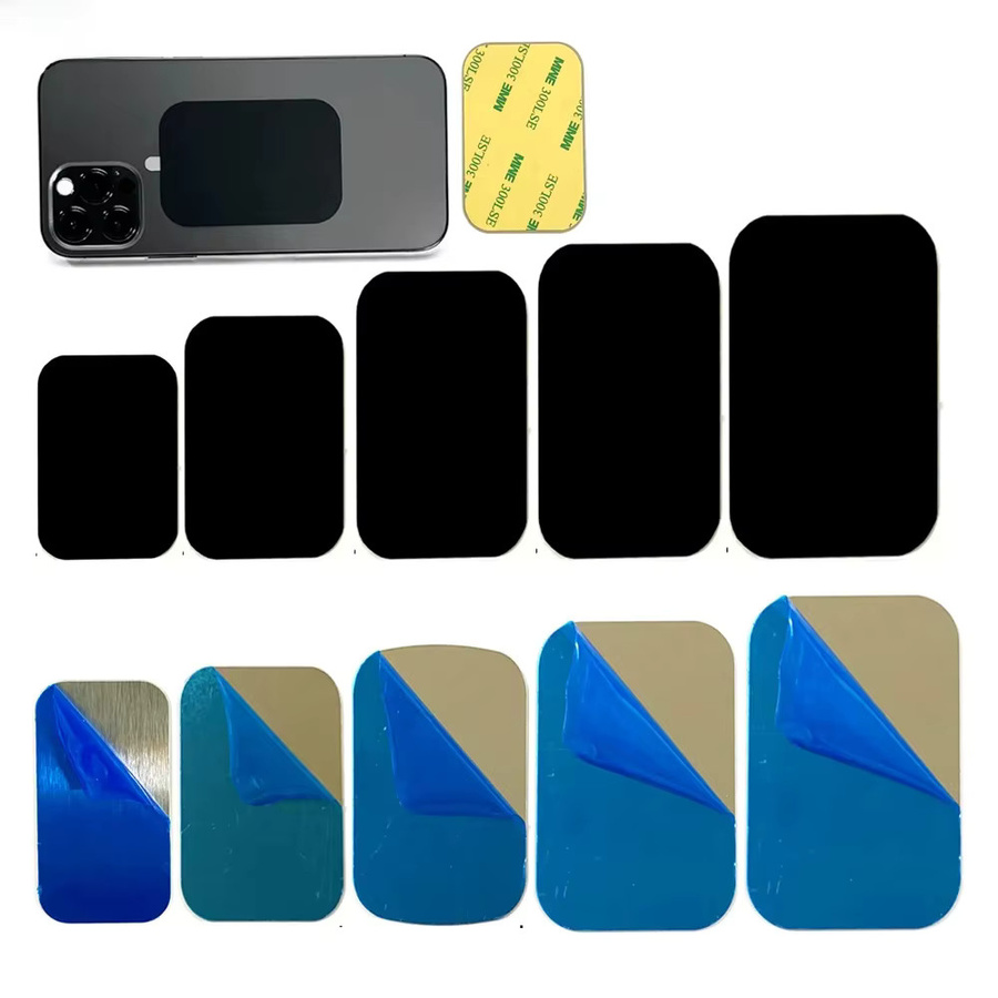 JCD 10er Set Metallplatten als magnetische Aufkleber in Silber für Handyhalterungen und Autohalterungen kompatibel mit iPhone, Samsung und Xiaomi - Bild 3