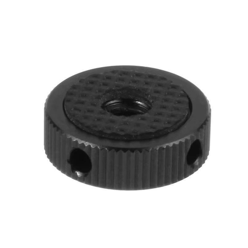 GoPro Blitzschuh-Halterung mit 1/4" und 3/8" Gewinde für Kamera, Stativ und Mikrofon, Schwarz, kompatibel mit GoPro 13, GoPro 12 und Insta360 Osmo Action 5pro - Bild 1