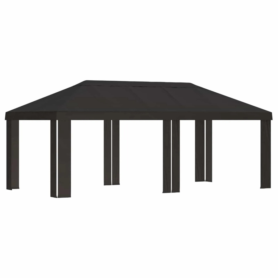 vidaXL Gazebo Abdeckung für Pavillon aus Polyester, Anthrazit, B: 600 cm, T: 300 cm - Bild 2