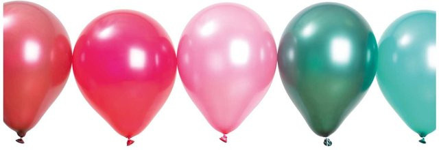 Rico Design Luftballons Berry Matt aus Naturkautschuklatex, 12 Stück, Durchmesser: 30 cm - Bild 1