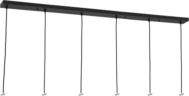 Orion Lightstyle Deckenbaldachin Lampe Schwarz mit 6 Auslässen, Länge: 150 cm, Durchmesser: 10 cm - Bild 1