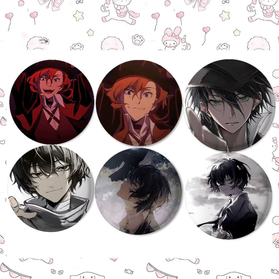 Brosche Anime B-Bungo Stray Dogs, Metall, Unisex - Bild 3