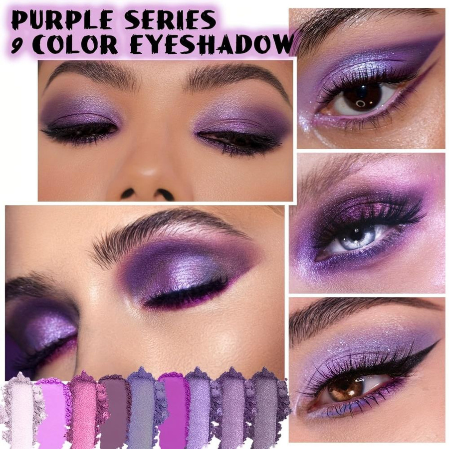 Perfect Skin Lidschattenpalette, 18 Töne, violett, Damen - Bild 5