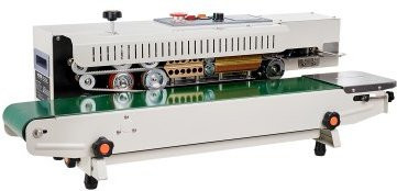 VEVOR Kontinuierliche Beutelbandschweißmaschine mit digitaler Temperaturregelung und Aufblasfunktion für Plastikbeutel von 0,02 bis 0,8 mm, Schweißbreite 6-12 mm - Bild 1