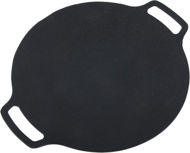 CosyHome Koreanische Grillpfanne aus medizinischem Stein, rund, antihaftbeschichtet, Schwarz, Durchmesser: 30 cm - Bild 1