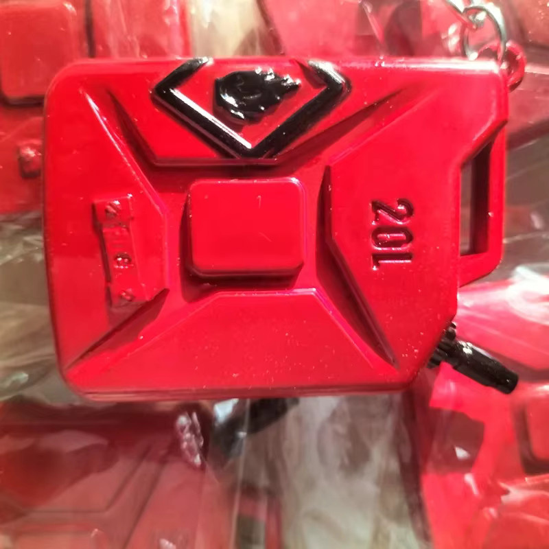 D1RC Metall-Ölfass-Dekoration, Zubehör, 1:10, Rot - Bild 2