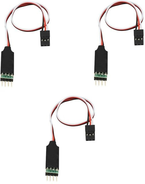 FEDI 3-Kanal LED-Lampen-Lichtsteuerungsschalter-Panel für RC-Modellautos in Schwarz - Bild 1