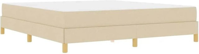 vidaXL Boxspringbett Beige mit Taschenfederkern und Stoffbezug B/T/H: 180 x 200 x 164 cm - Bild 1