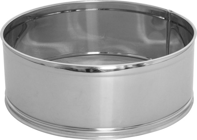 Schneider Mehlsieb aus Edelstahl in Silber mit feiner Maschenweite 0,3 mm, rund, Höhe: 6,5 cm, Durchmesser: 26 cm - Bild 1