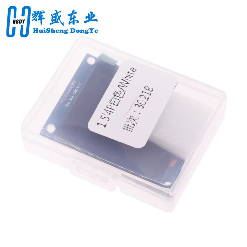 HUISHENGYUFA OLED Display Modul SH1107 1,5 Zoll 128x128 Weiß IIC 4 Pins für Raspberry Pi, STM32 und Arduino - Bild 3