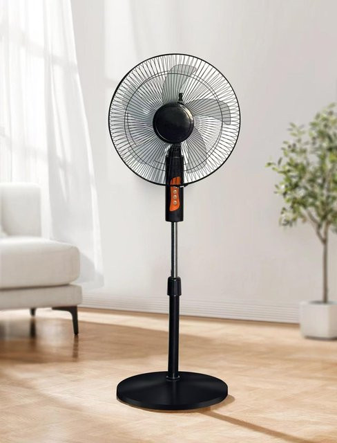 XLANKE Elektrischer oszillierender Standventilator mit Fernbedienung in Weiß - Bild 1