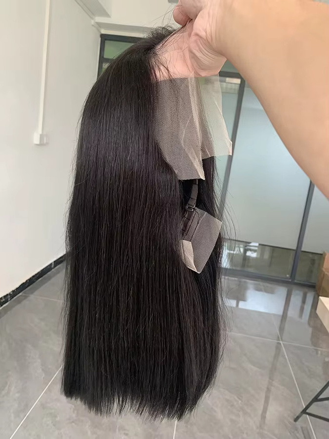 HJ WEAVE BEAUTY Bob-Perücke, kurze leimlose Perücke, HD-Spitzenfront, 250 % - Bild 5