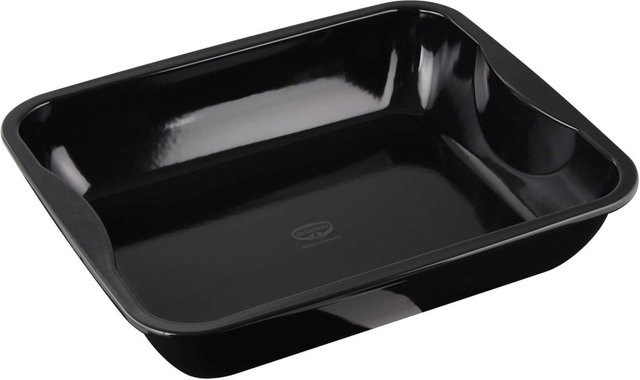 Dr. Oetker Back-Idee Kreativ Bräter aus Emaille, Schwarz, B: 40 cm, T: 34 cm - Bild 1