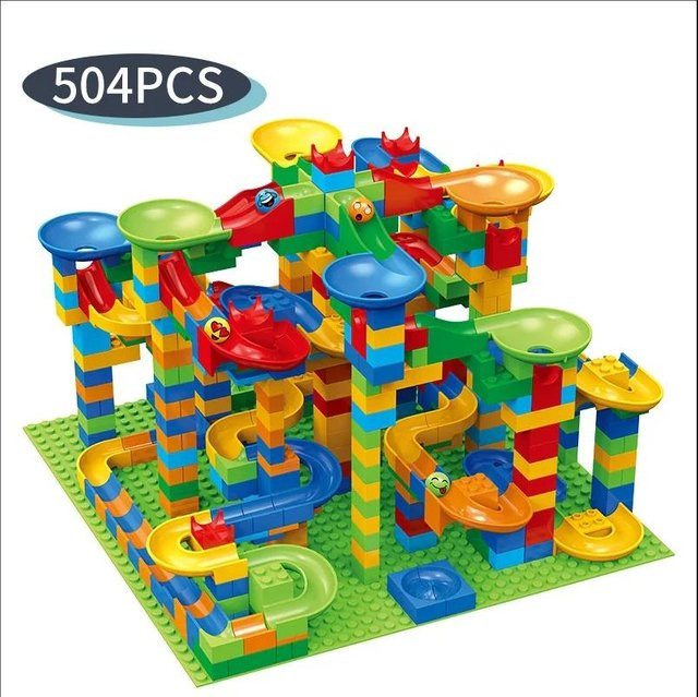 Linyi toy Marmor Labyrinth, 504-teiliges Set, bunt, ab 6 Jahren - Bild 1