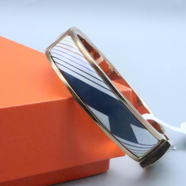 Wucifang Jewelry Armbandschlösser Emaille, Gold Orange, Unisex, 17 cm - Bild 1