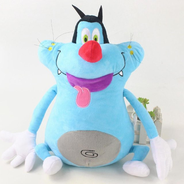 Yiran toy Oggy und die Kakerlaken Dicke Katze Oggy, Plüschtier, 35cm, ab 14 Jahren - Bild 1