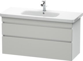 Duravit Waschtischunterschrank DuraStyle in Beige und Weiß, wandhängend, 2 Schränke, Breite: 113 cm, Tiefe: 44,8 cm, Höhe: 61 cm - Bild 1