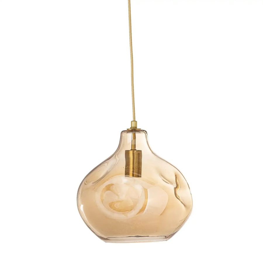Bloomingville Hängeleuchte Azizi aus Glas in Braun mit einem Durchmesser von 30 cm - Bild 1