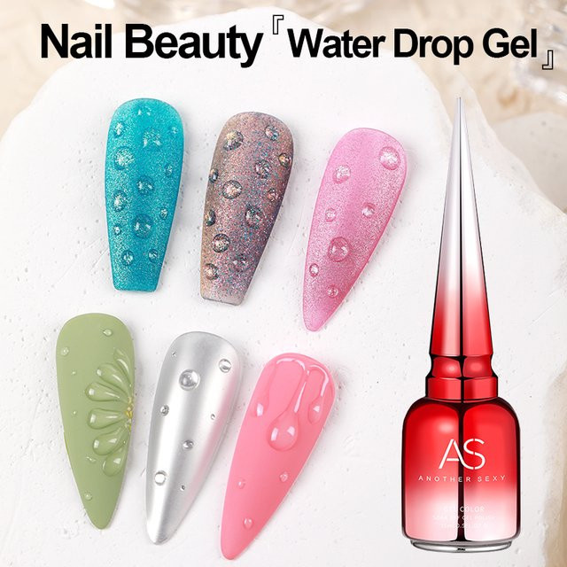 AS Water Drop Wave Gel Nagelgel, Clear, 15 ml - Bild 1