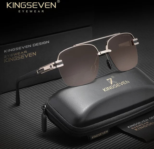 KINGSEVEN Sonnenbrille Halbrahmen, Unisex, polarisiert - Bild 1