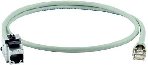 Telegärtner RJ45 Patchkabel CAT 6a S/FTP Ethernet LAN in Grau, Länge: 7,5 m - Bild 1