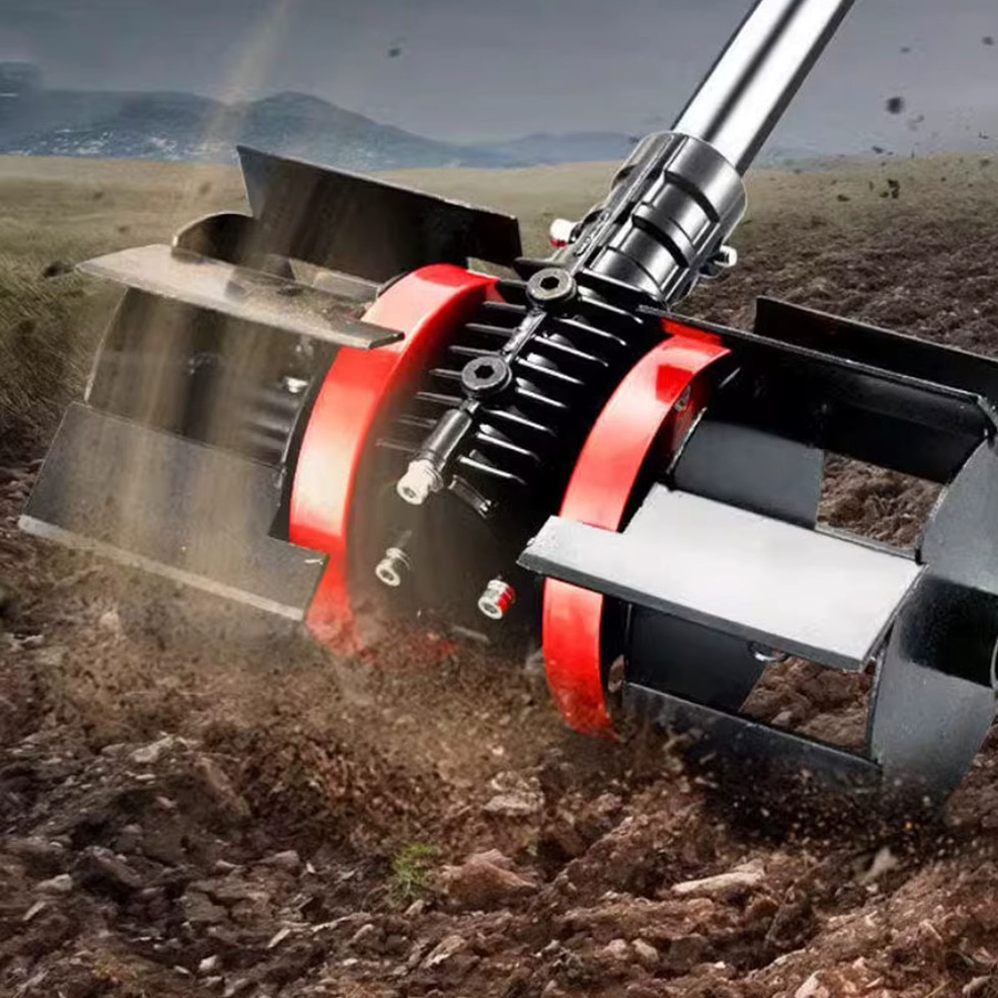 Gartenfräsen-Zubehör 9 Zähne Rasentrimmer Rad für Tiefpflügen und Jäten mit 26 mm und 28 mm Durchmesser - Bild 2