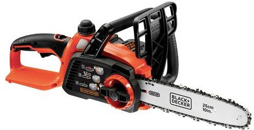Black & Decker Akku-Kettensäge GKC1825L20 18V in Schwarz und Orange inklusive Akku und Ladegerät mit einer Schwertlänge von 25 cm - Bild 1
